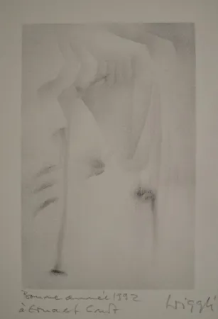 リトグラフ Wiggli - Neujahrskarte 1992