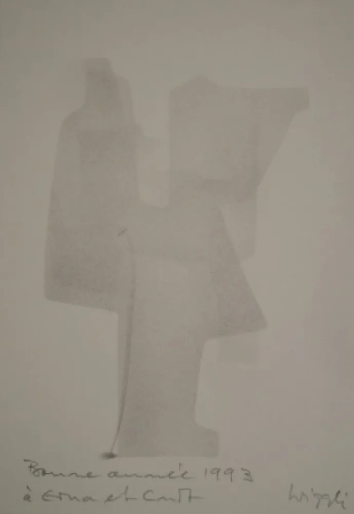 リトグラフ Wiggli - Neujahrskarte 1993