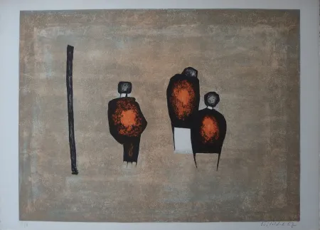 リトグラフ Witold-K - Trois personnages