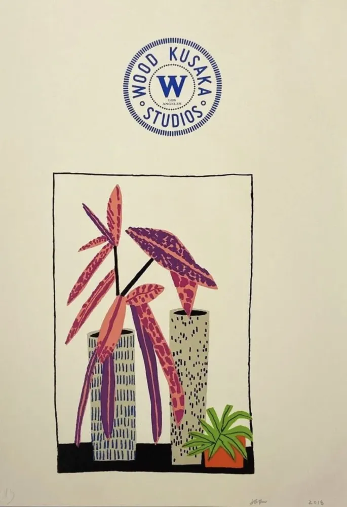 リトグラフ Wood - Notepad Doodle 3 (State II)