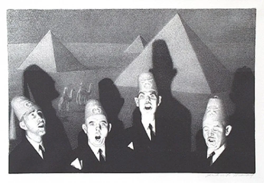 リトグラフ Wood - Shrine quartet