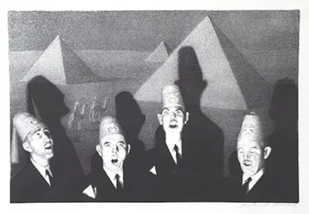 リトグラフ Wood - Shrine quartet