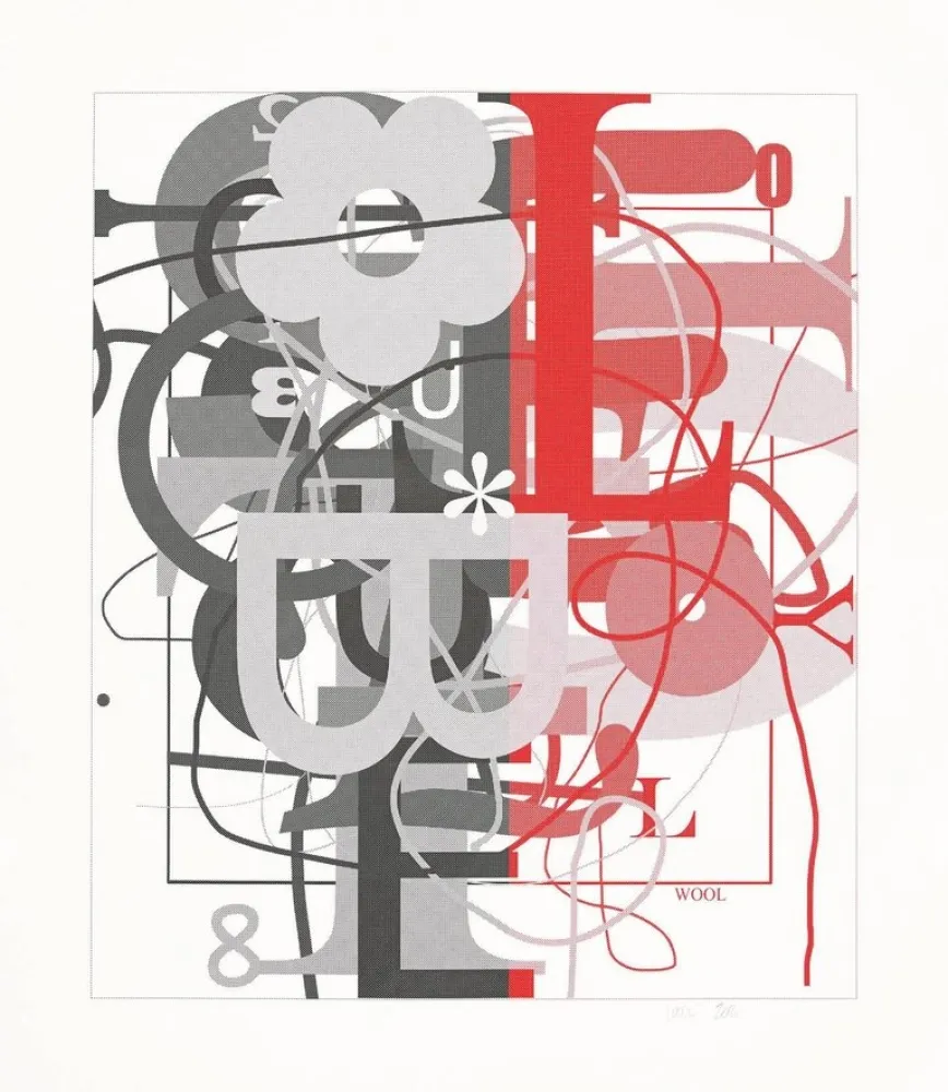 シルクスクリーン Wool - Untitled II