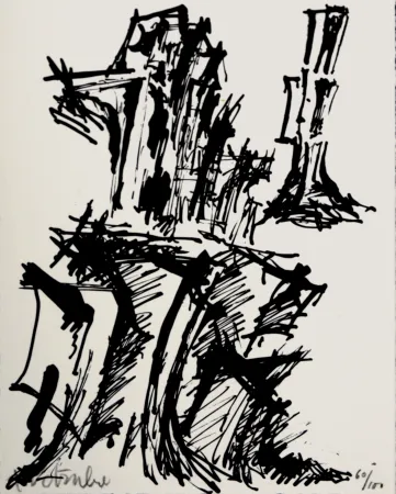 リトグラフ Wotruba - Composition, 1967 - Hand-signed!