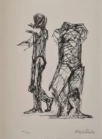 リトグラフ Wotruba - Erker-Treffen 2 