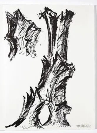 リトグラフ Wotruba - Jean Cassou: vingt-deux poèms