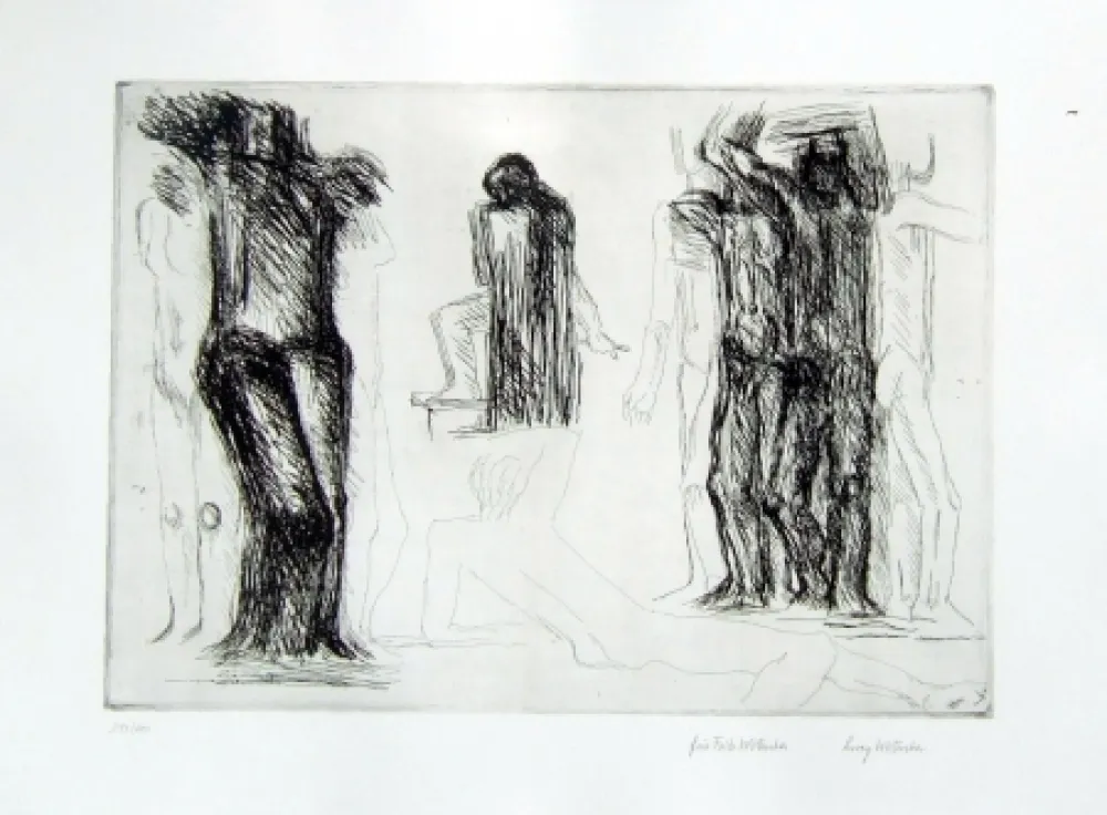 彫版 Wotruba - Omaggio a Michelangelo