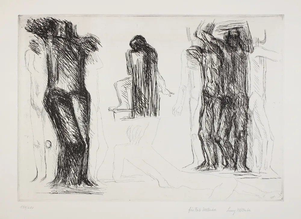 彫版 Wotruba - Ommagio a Michelangelo