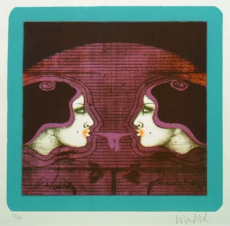 リトグラフ Wunderlich - Bubble Gum