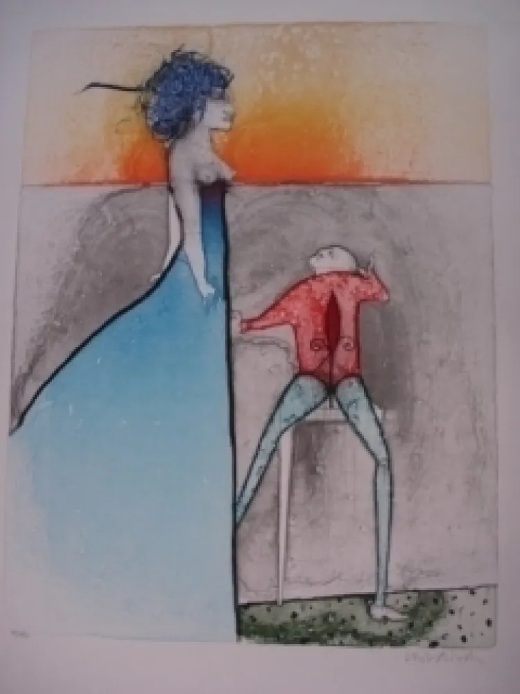 リトグラフ Wunderlich -  La Belle