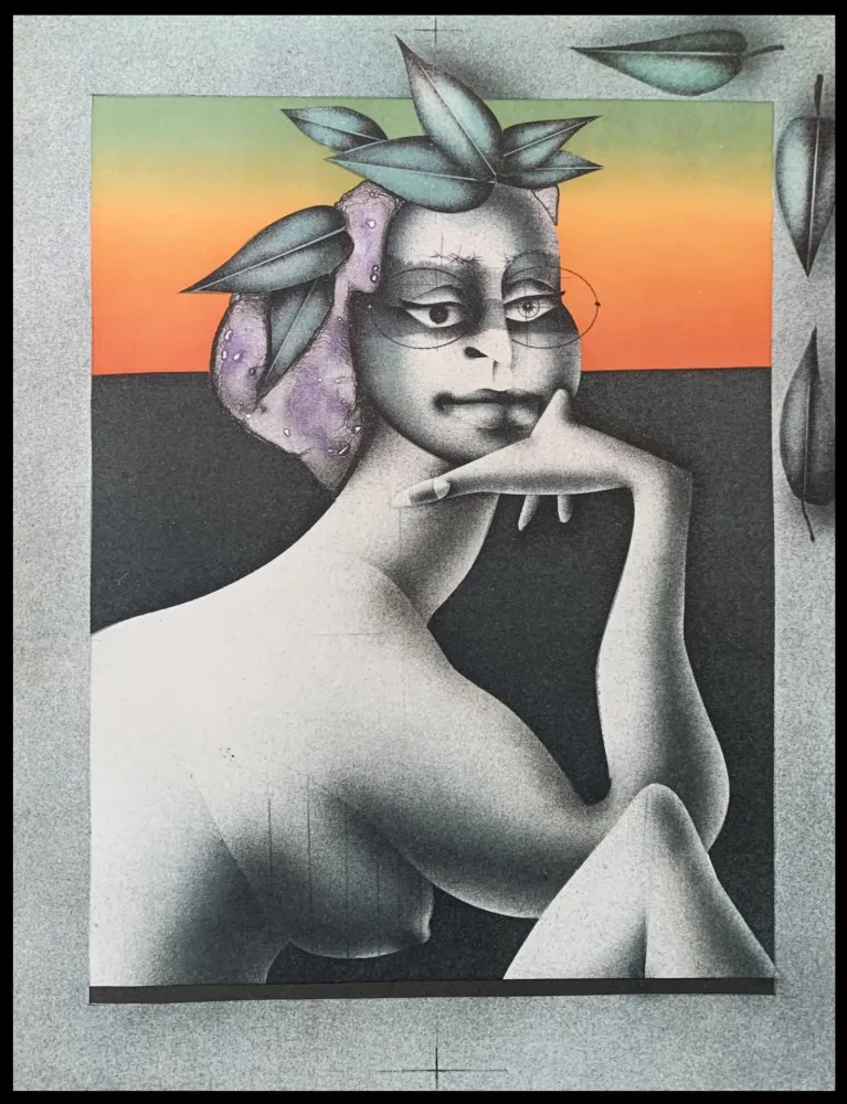 リトグラフ Wunderlich - La penseuse du printemps 