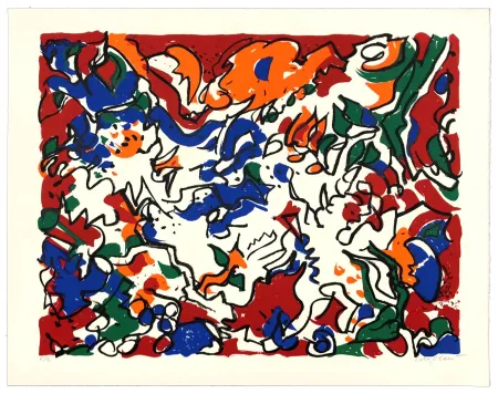 リトグラフ Wyckaert - Carnaval Barbare