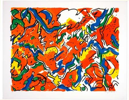 リトグラフ Wyckaert - Colchiques euphoriques