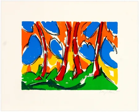 リトグラフ Wyckaert - Encre cinq et sept