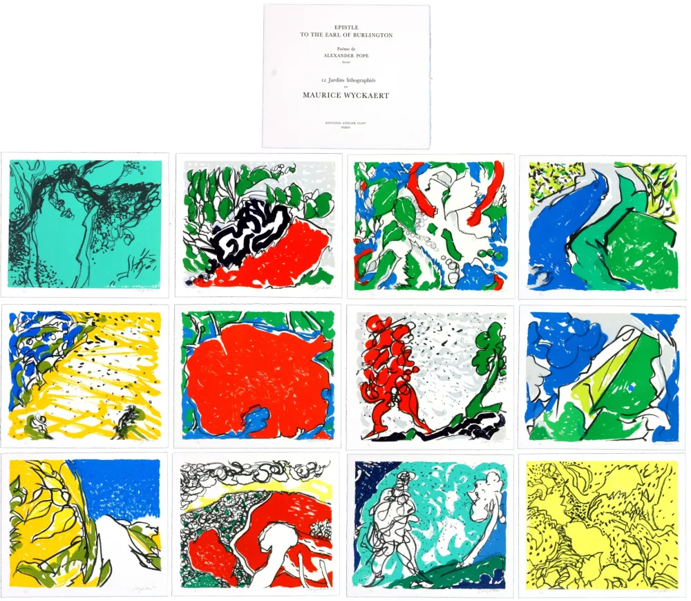 リトグラフ Wyckaert - Epistle to the earl of Burlington (complete portofolio)