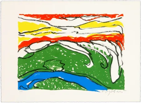 リトグラフ Wyckaert - Petit ruisseau