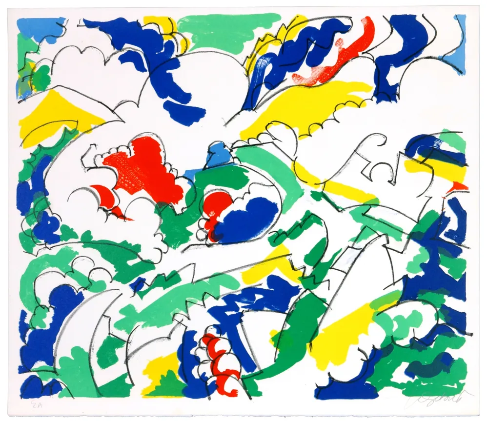 リトグラフ Wyckaert - Petits pois et carottes