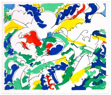 リトグラフ Wyckaert - Petits pois et carottes