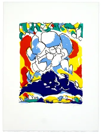 リトグラフ Wyckaert - Portrait de la femme d'A.pope