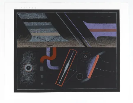 シルクスクリーン Yankilevsky -  Portfolio «Aufbruch aus Moskau»