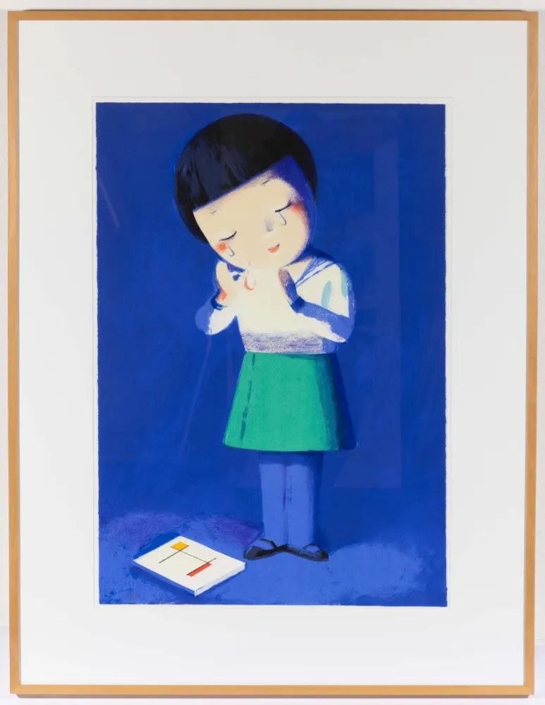 リトグラフ Ye - Crying Girl