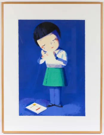 リトグラフ Ye - Crying Girl