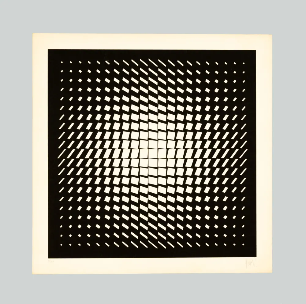 シルクスクリーン Yvaral - Composition