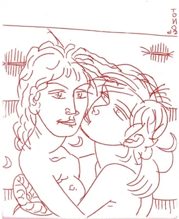 挿絵入り本 Zancanaro - Amen. Per una donna. Per Euridice