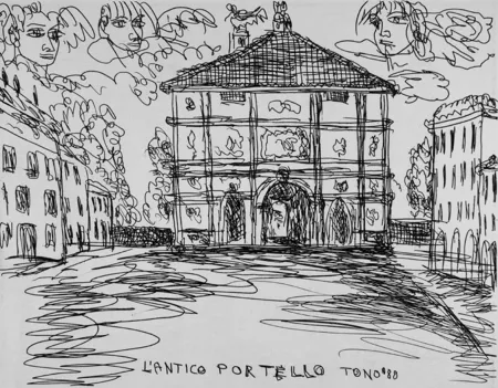 エッチング Zancanaro - L'antico Portello