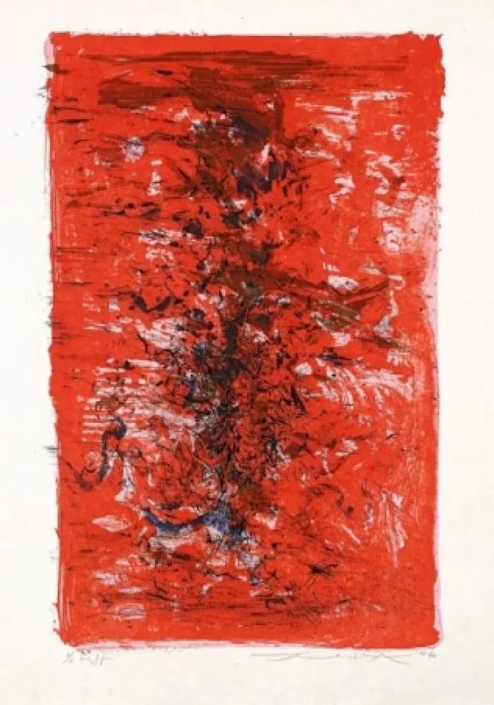 リトグラフ Zao - Composition 124