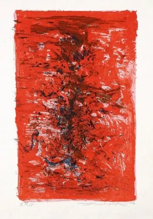 リトグラフ Zao - Composition 124