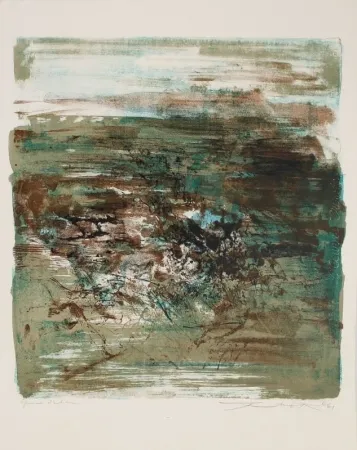 リトグラフ Zao - Composition 1961