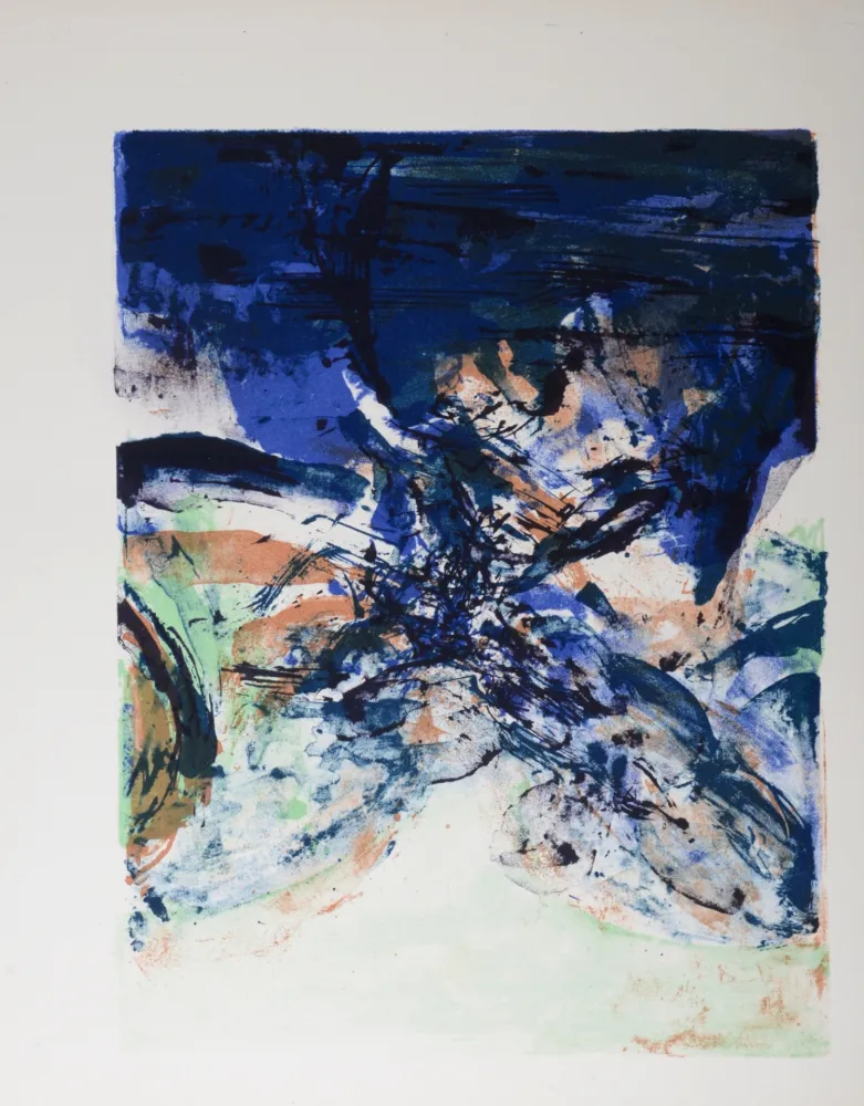 リトグラフ Zao - Composition - Homage to San Lazzaro, 1975