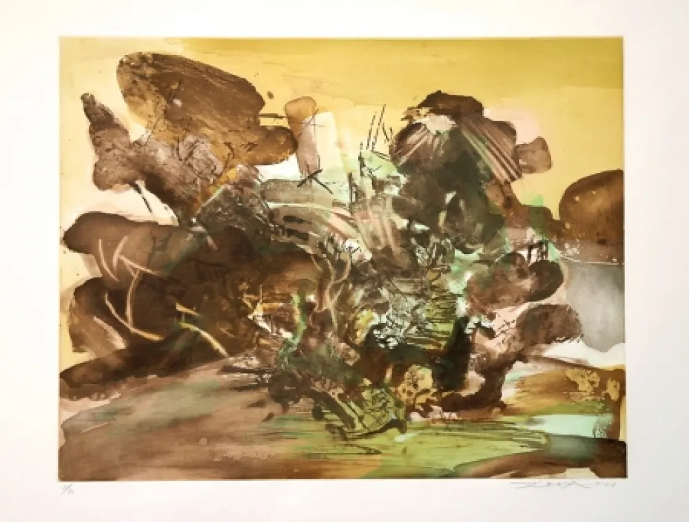 彫版 Zao - ETCHING WITH AQUATINT - n° 262