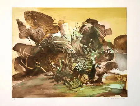 彫版 Zao - ETCHING WITH AQUATINT - n° 262