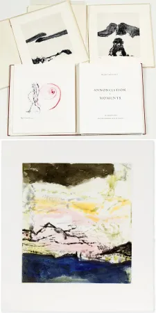 挿絵入り本 Zao - Henri Michaux : ANNONCIATION. MOMENTS. 7 eaux-fortes et aquatintes à pleine page de Zao Wou-Ki (1996)