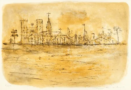 リトグラフ Zao - LA CATHEDRALE