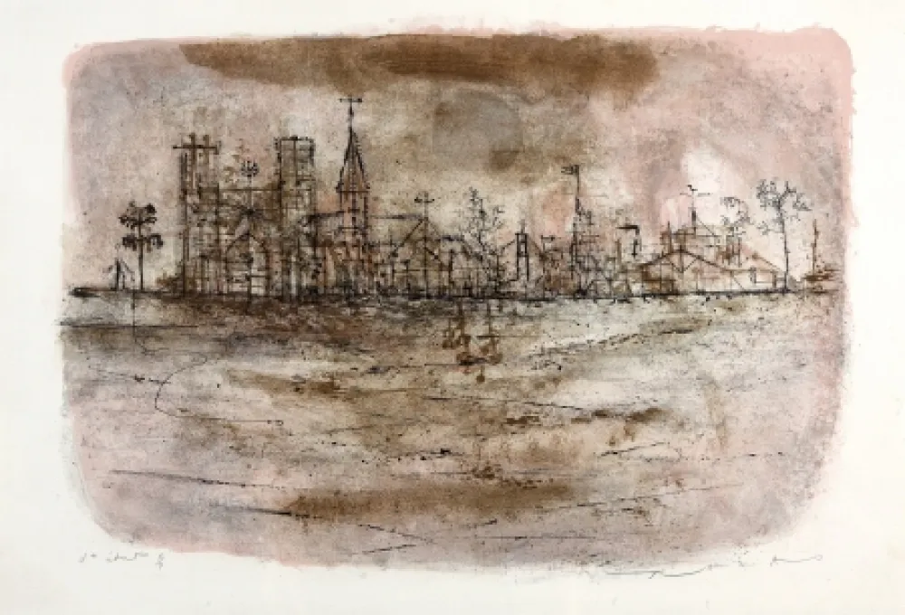 リトグラフ Zao - La Cathédrale 