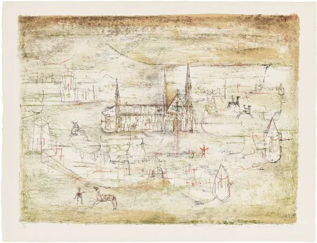 リトグラフ Zao - La vieille ville 