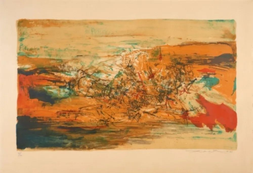 リトグラフ Zao - Lithograph, 1973 