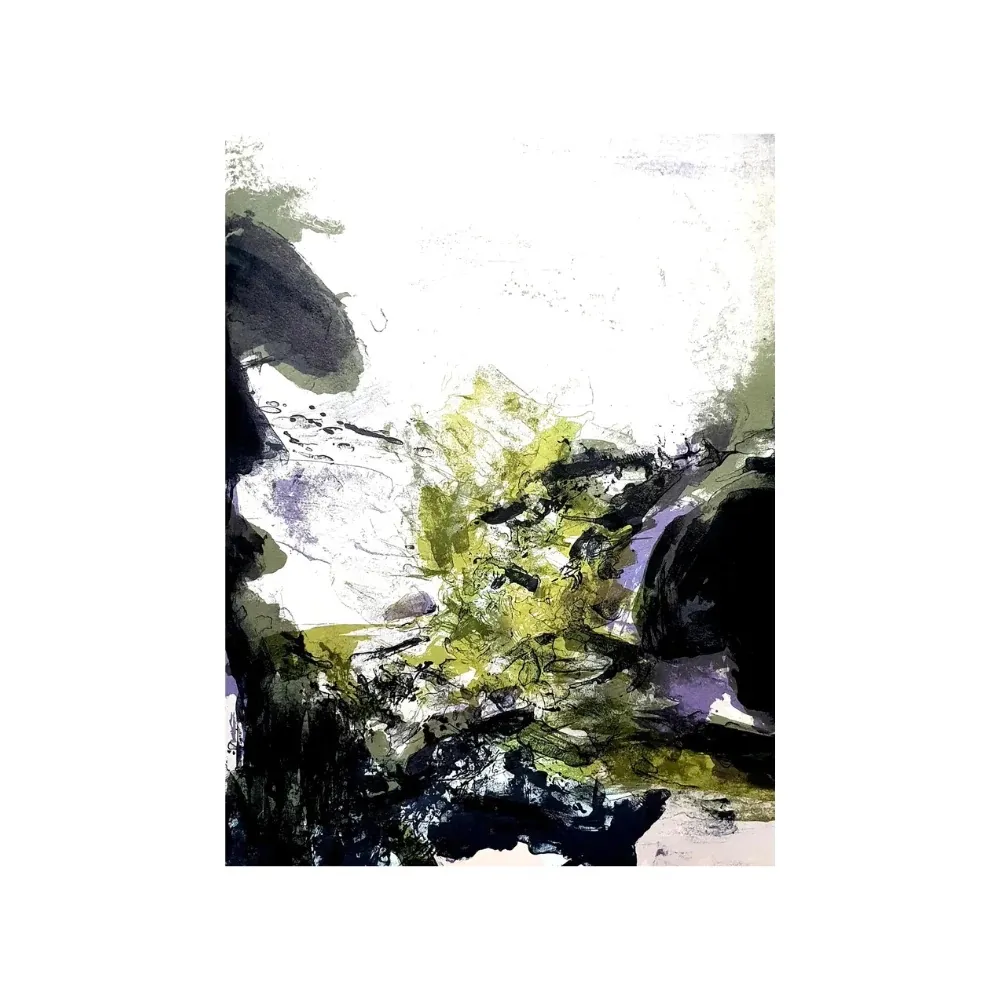 技術的なありません Zao - Lithographie originale - Composition abstraite