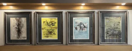 リトグラフ Zao - QUATRE LITHOGRAPHIES POUR LA TENTATION DE L'OCCIDENT (1962)