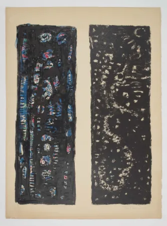 技術的なありません Zeid - [Lithographie rehaussée à l'aquarelle. - Watercolor enhanced lithograph].