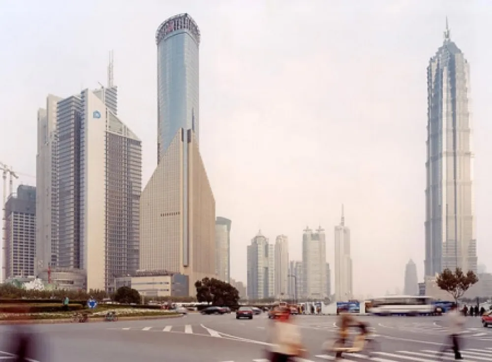 メゾチント彫法 Zielske - Pudong VII, Shanghai