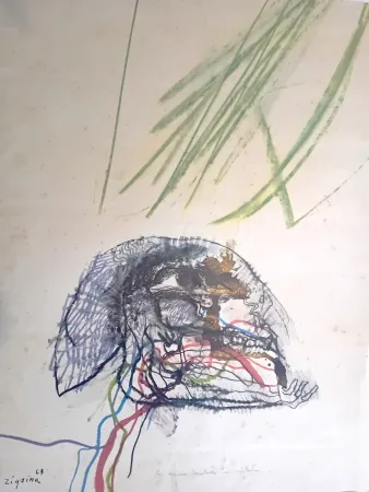 リトグラフ Zigaina - Senza titolo