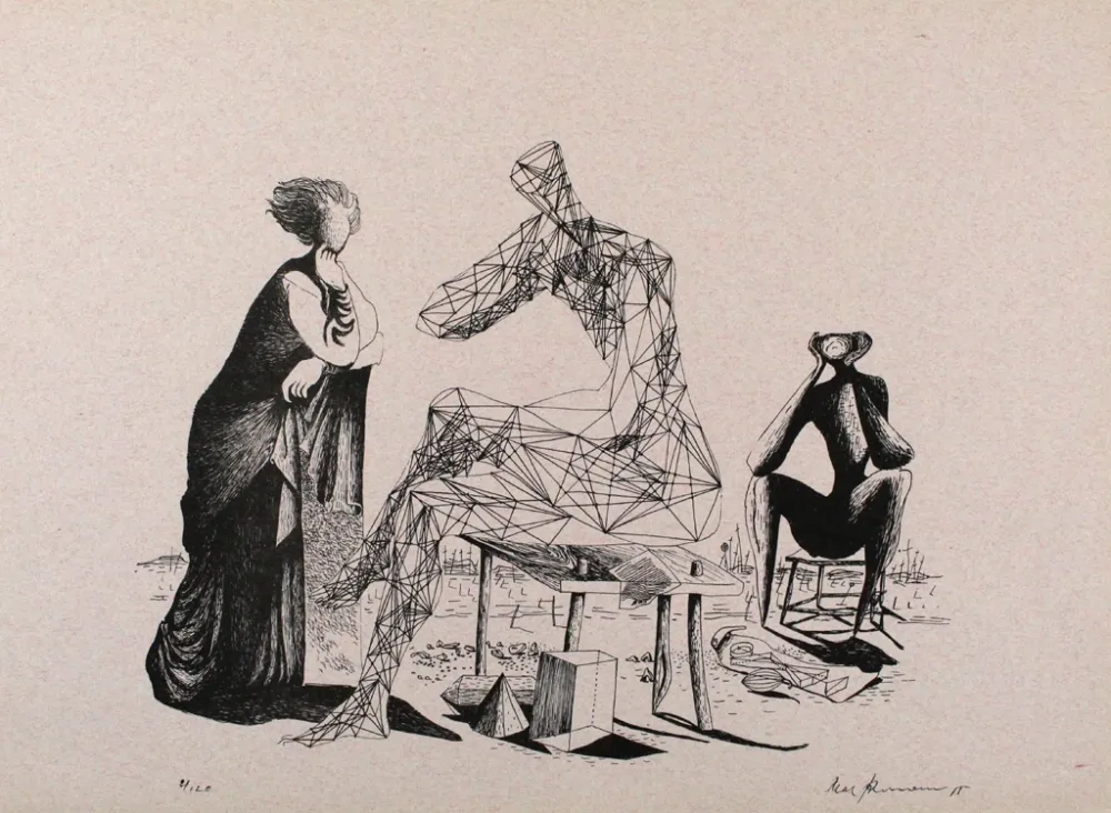 リトグラフ Zimmermann - Mittag