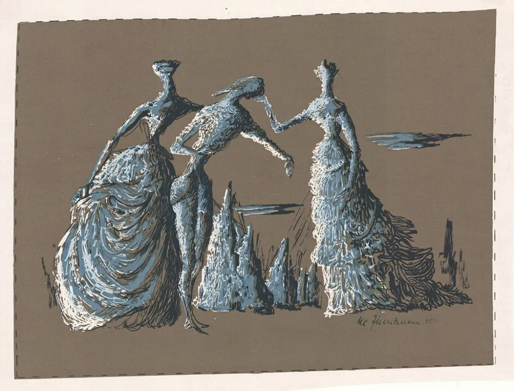 シルクスクリーン Zimmermann - Vorliebe für eine bestimmte Zeit