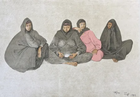 リトグラフ Zuniga - Impressions of Egipto (Egypt) plate 9