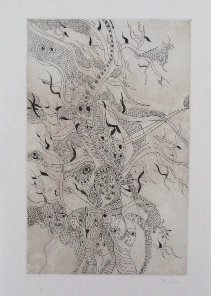 エッチングと　アクチアント Zurn - Oracles et spectacles Pl.6