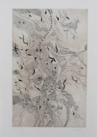 エッチングと　アクチアント Zurn - Oracles et spectacles Pl.6